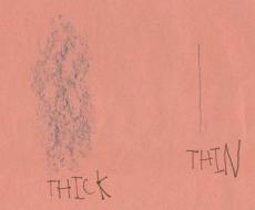thin thick