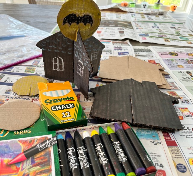 3-D Cardboard Haunted Houses